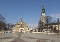 Entrance gate to the sanctuary of the Mother of God in Jasna GÃÂ³ra in CzÃâ¢stochowa. Because of Royalty Free Stock Photo