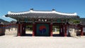 Entrance gate to the tomb compound of King Suro.