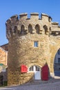 Entrance gate tower of the historic castle in Merseburg