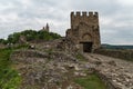 Entrance gate of Tsarevets Fortress and Patriarch Church on the Tsarevets hill in Veliko Tarnovo Royalty Free Stock Photo