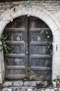 The entrance gate of an typical traditional house of Berat Royalty Free Stock Photo