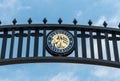 Entrance Gates and Logo to Marquette University in Milwaukee, Wisconsin Royalty Free Stock Photo