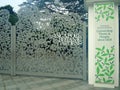 Entrance gates to botanic gardens