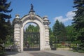 Entrance gates to the Silesian Zoological Garden Royalty Free Stock Photo