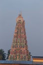 Entrance gopuram of  of Sri Sharadambe Temple, Establised by Adi Shankara in 14th Century, Sringeri, Karnataka Royalty Free Stock Photo