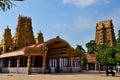 Entrance and gopuram towers of Nallur Kandaswamy Hindu temple to Lord Murugan Jaffna Sri Lanka