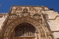 Entrance of the Gothic church of Santa Maria la Real, Aranda de Royalty Free Stock Photo