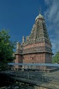 Entrance of Grishneshwar temple-Stone wall and stapes Veru