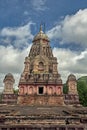 Entrance of Grishneshwar temple-Stone wall and stapes Verul Ellora Royalty Free Stock Photo