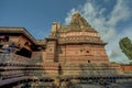 Entrance of Grishneshwar temple-Stone wall and stapes Verul Royalty Free Stock Photo