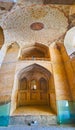 The entrance hall of Ali Qapu Palace, Isfahan, Iran
