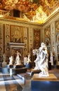 Entrance hall of the Borghese Gallery in Rome, Italy