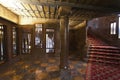 Entrance hall of Palau Guell (Antonio Gaudi) in Barcelona, Spain