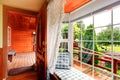 Entrance hallway with window bench Royalty Free Stock Photo