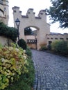 Entrance of Hohenschwangau Castle. Royalty Free Stock Photo