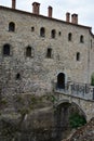 The entrance of the Holy Monastery of St Stephan at Meteora, Greece