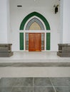 Entrance of the house of worship