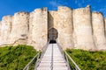 Entrance of the inner bailey of ChÃÂ¢teau-Gaillard medieval fortified castle in Normandy