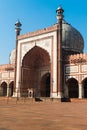 Entrance Jama Masjid Mosque, Old Dehli, India Royalty Free Stock Photo