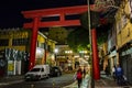 Japanese gate in oriental tourist district in the city of sÃÂ£o Paulo Brazil