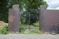 Entrance Jewish Cemetery Zeeburg At Amsterdam The Netherlands 18-6-2020 Royalty Free Stock Photo