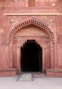 Entrance of Jodha Bai Palace in Fatehpur Sikri complex Royalty Free Stock Photo