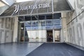 The entrance of Juventus store near the Allianz stadium