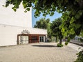 The entrance of the Kazerne Dossin Museum and Memorial in comme