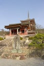 Entrance of Kiyomizu-dera temple, Kyoto, Japan. Royalty Free Stock Photo