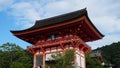 Entrance at Kiyomizu Temple, Kyoto, Japan. Royalty Free Stock Photo