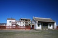 Entrance of the Lavrin SÃÂ¼m temple in Erdene Zuu Monastery, Cultural Landscape World Heritage Site Karakorum Mongolia