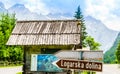 Entrance of logarska dolina valley in Slovenia Royalty Free Stock Photo