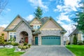 Entrance of a luxury house on a sunny day Royalty Free Stock Photo