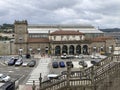 The entrance of the main train station of Santiago de Compostela, Galicia, Spain.