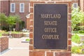 entrance of Maryland State Senate Office Complex