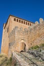 Entrance of the medieval castle of Alquezar Royalty Free Stock Photo