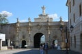 Entrance in the medieval city Alba Iulia, Transylvania