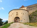 Entrance of medieval fortress in Rasnov, Romania