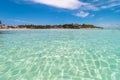 Tropical sea and coastline in Isla Mujeres, Mexico Royalty Free Stock Photo