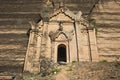 Entrance in Mingun Pahtodawgyi pagoda - giant ancient unfinished stupa destroyed by earthquake. Myanmar