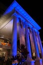 Entrance of Moana Surfrider at Honolulu at Night Royalty Free Stock Photo