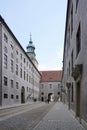 The entrance of Munich Residenz museum with beautiful clock tow Royalty Free Stock Photo