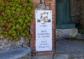 Entrance, Museo del Parco in Portofino, Italy