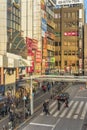 Entrance of Nakano Sun Mall arcade shopping street leading to Nakano Broadway famous for Otaku subculture related shops in Tokyo