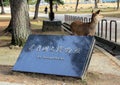 Entrance of Nara national museum and deer. Sights of Japan.