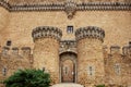 Entrance of New Castle of Manzanares el Real, Spain