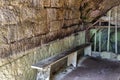 Entrance of an old abandoned sulfur mine in Balvanyos, Transylvania Royalty Free Stock Photo