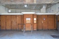 Entrance of an old derelict cinema in Genk in Belgium Royalty Free Stock Photo