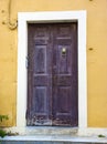 Entrance into old house in Corfu, Greece Royalty Free Stock Photo