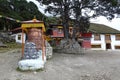 The entrance of the Khumjung Gompa, Everest Base Camp trek, Nepal Royalty Free Stock Photo